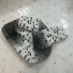 Minky Couture Dalmatian Faux Fur Scarf